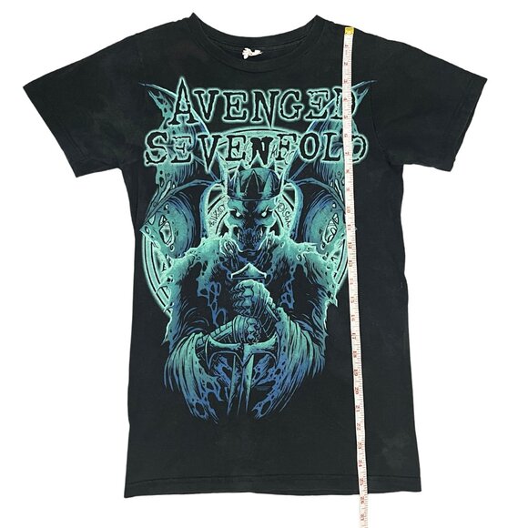Avenged Sevenfold Men's Black Band T-Shirt Metal Rock Graphic Tee Size XS - Picture 4 of 9